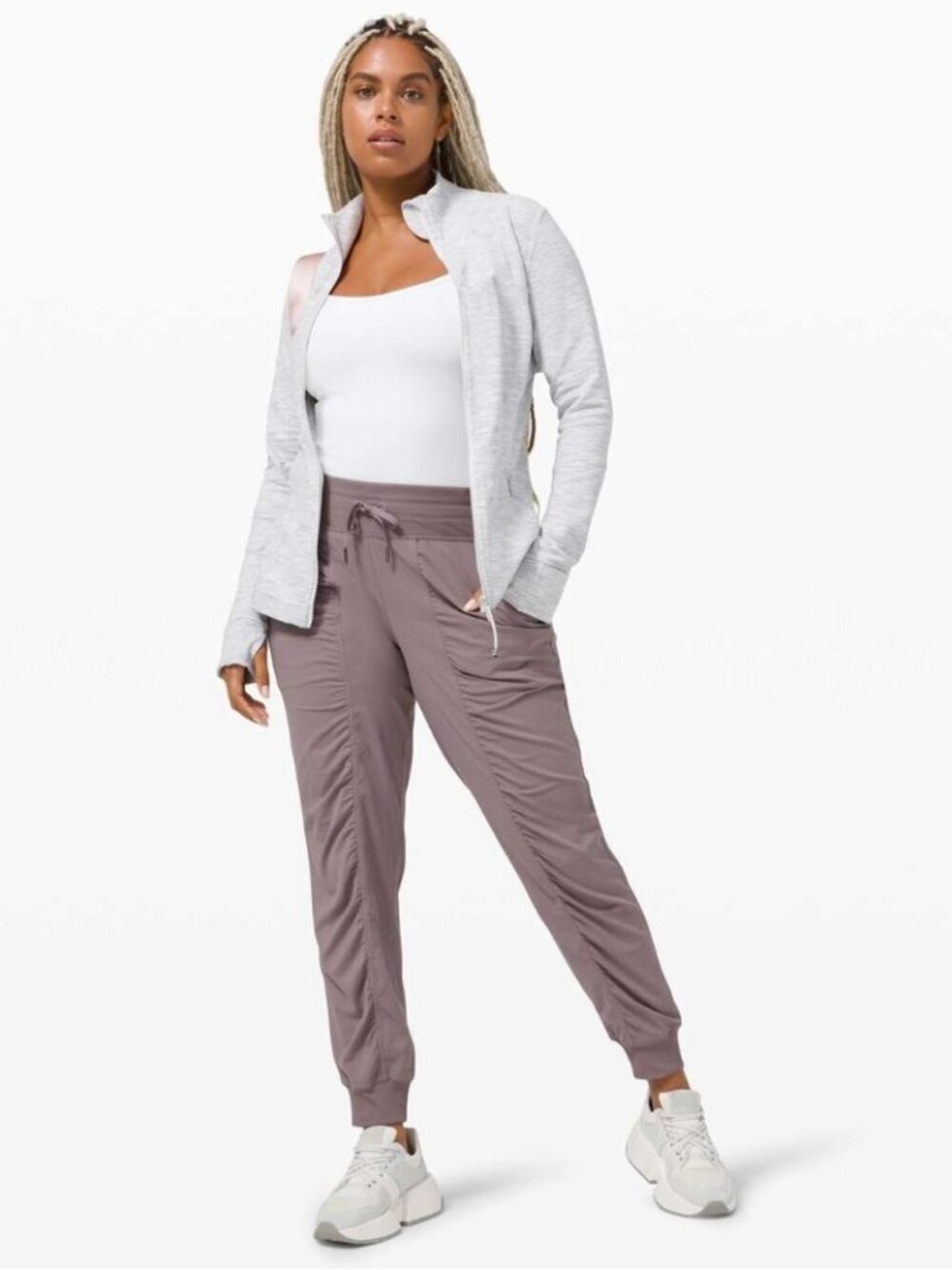 Lululemon Danced Studio Ruched Side Joggers Size 4 Athleisure Yoga Travel Hike